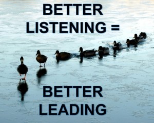 BETTER LISTENING = BETTER LEADING